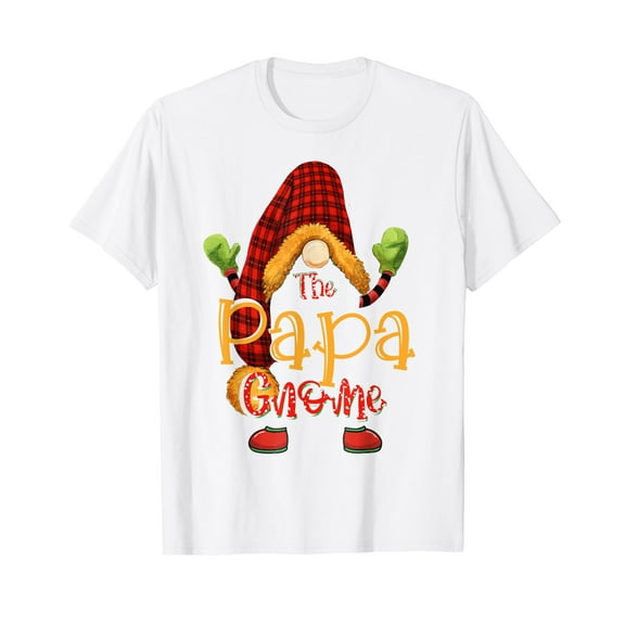Papa gnome christmas pajamas matching family group T-Shirt