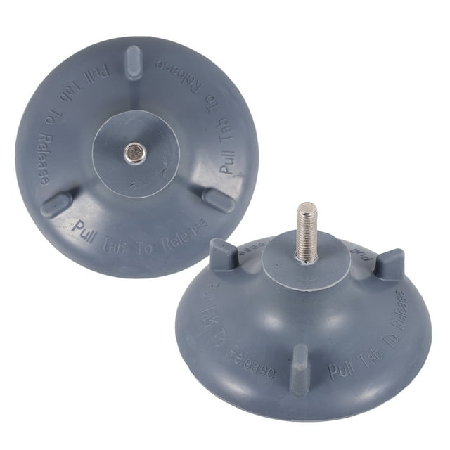 UPOUART Shower Stool Leg Pads Grey Rubber Slip Resistance for Disabled Individuals 2Pcs