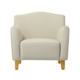 thumbnail image 2 of EXTRA COMFY Upholstered Angled Armchair- Cream, 2 of 11
