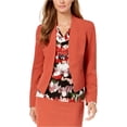 thumbnail image 1 of Chaqueta tipo blazer sin cuello Nine West para mujer, naranja, 2, 1 of 1