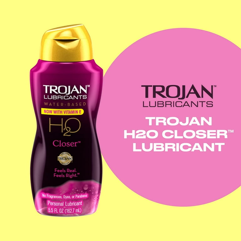 Trojan H2o Closer - Water Based Personal Lubricant (Pack of 5)