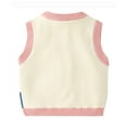 thumbnail image 2 of SGMVNU Sweaters for Boys Girls - Soft Sleeveless Knitted Vest, Kids Knit Sweater Vest for Children, Kids Knitwear Fall Outfits(Size 6-12 Months,Pink), 2 of 7