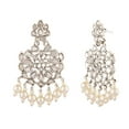 thumbnail image 5 of Efulgenz Crystal CZ Rhinestone Boho Earrings Leaf Dangle Statement Earring Set for Women, 5 of 6