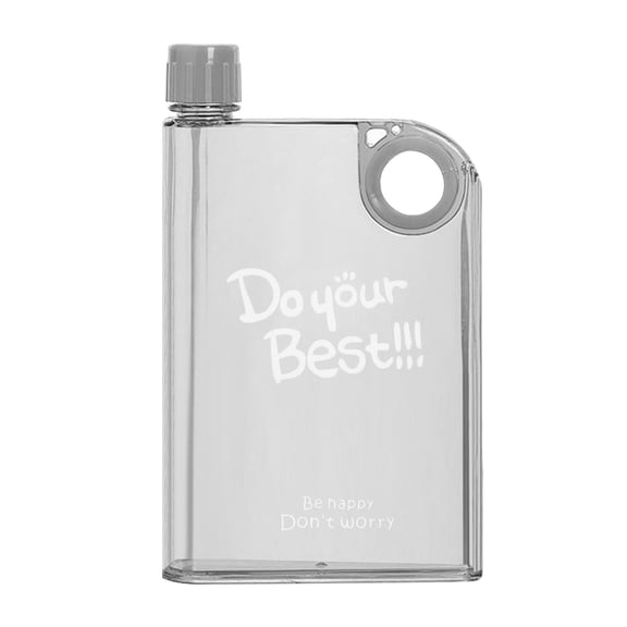 Insulated Tumbler Clear Ring Sports Water Bottle 1 Pack Drinkware, Wide Mouth Fill Kitchen Gadget, Beverage Container for Camping Road Trip Outdoor Liquid Storage