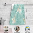 thumbnail image 4 of Coolnut Cute Bunny Easter Hand Towels 2 PCS, Cartoon Spring Flower Kitchen Towel Ultra Soft and Highly Absorbent,Decorative Fingertip Face Towel for Bathroom Hotel, 28.3"x14.4", 4 of 5