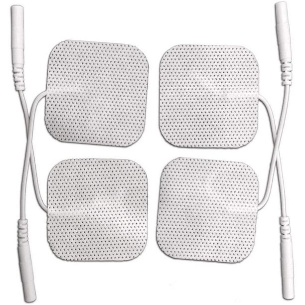 20 Electrode Pads EMS, Tens 7000, 3000 Units 2x2 Inch White Cloth (5