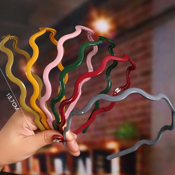 Set of 6 Zig Zag Plastic Sharks Tooth Hair Comb Headband Hair Hoop Accessory for Women's Lady Girls-High-grade Headwear Hairband