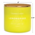 thumbnail image 4 of Colonial Candle Lemongrass Ginger 14.5 oz 3 Wick Candle, Yellow, 4 of 8