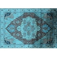 thumbnail image 1 of Ahgly Company Indoor Rectangle Oriental Light Blue Industrial Area Rugs, 7' x 9', 1 of 4