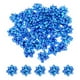 thumbnail image 1 of Uxcell 100Pcs Mini Moños de Regalo en Forma de Estrella, Pequeños Moños Autoadhesivos para Envolver Regalos de Navidad en Película Arcoíris Azul Oscuro, 1 of 6