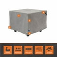 thumbnail image 4 of Modern Leisure Garrison Square Fire Pit Table Cover, Waterproof, 32" Square x 22"H, Granite Gray, 4 of 13
