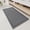 Dark Grey-2' X 4', variant on Bathtub Mat Blue 24" X 36" Waffle Design Tasseled Absorbent Non-Slip Bathroom Rug