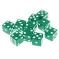 thumbnail image 1 of Juego De Dados D6 De 10 Piezas Para Juegos De Rol De Mazmorras Y Dragones 16 Mm Verde Sunnimix Dados del juego de mesa 10pcs, 1 of 8