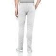 thumbnail image 2 of Men's Skinny Fit Distressed Quilted Stretch Fashion Moto Zipper Jeans (White, 38x32), 2 of 3