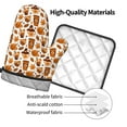 thumbnail image 4 of KLL Pumpkin Witch Hat Coffee Pattern Oven Mitts and Pot Holders 2pcs Sets for Kitchen, Oven Mitt Heat Resistant 536°F, Oven Gloves for Kitchen,Cooking and Baking, 4 of 7