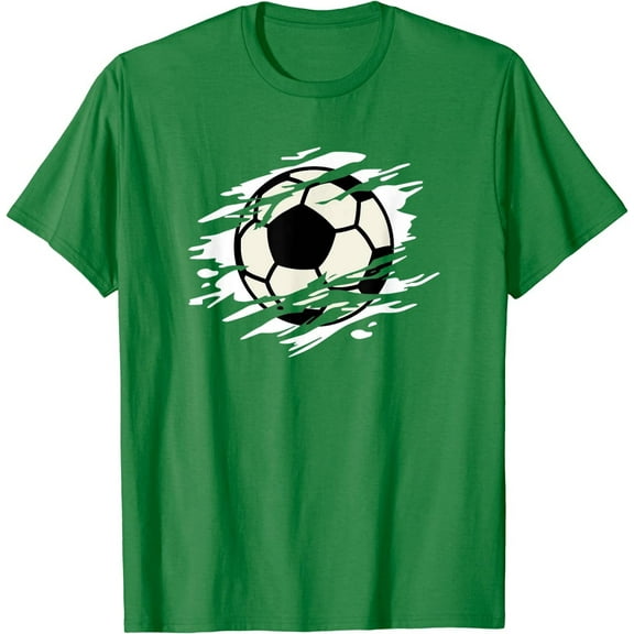 Cool Soccer Ball Silhouette Soccer Sports Team Games T-Shirt