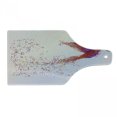 thumbnail image 1 of Bird Cutting Board, Creative Design Image of Flourish Hummingbird Feathers Circles Illustration, Decorative Tempered Glass Cutting and Serving Board, in 3 Sizes, by Ambesonne, 1 of 2