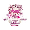thumbnail image 2 of HILABEE Greeting Card PopUp Card for Mother Day Valentines Day Party Flower Heart Decorative Cardboard Invitation Unique Craft Suitable for Gift Giving Home S Aunt, 2 of 8