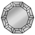 thumbnail image 1 of Chloe Lighting CH8M301BK31-RND 31 in. Reflection Contemporary Decagon Framed Wall Mirror, Black Finish, 1 of 1