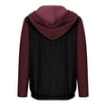thumbnail image 5 of Cmfcve Women's Fashion Hoodies & Sweatshirts Casual Long Sleeve Relaxed Fit Athletic Hoodies Crew neck Color Block Ladies Tops Sweatshirts with Pockets, 5 of 9