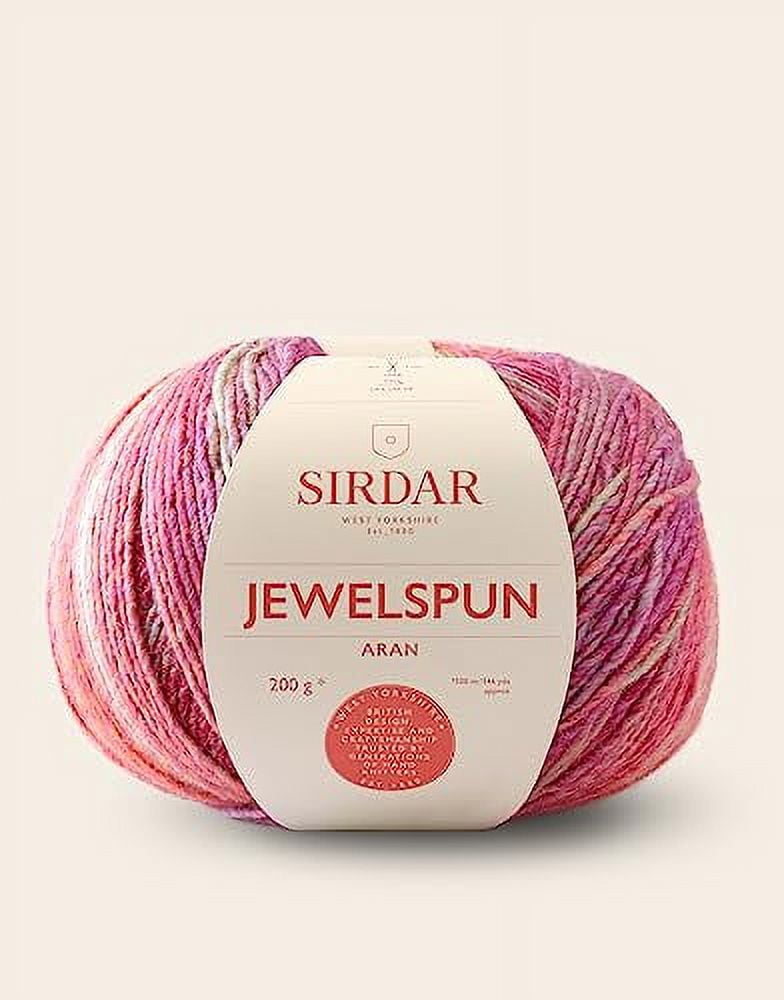 Sirdar Jewelspun Aran, Glowing Garnet (848), 200g