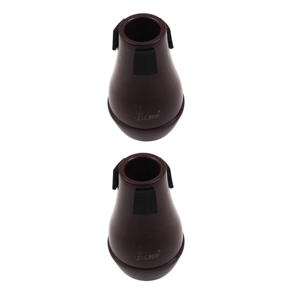 Eigraketly Trombón Sordina Silenciador Sourdine para Trombón Alto Tenor - Rojo Oscuro Tipo 1 2piezas