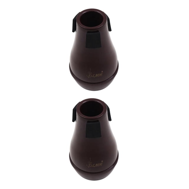 Eigraketly Trombón Sordina Silenciador Sourdine para Trombón Alto Tenor - Rojo Oscuro Tipo 1 2piezas