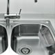 thumbnail image 5 of Estante de almacenamiento con ventosa de acero inoxidable, organizador de cocina, soporte para fregadero, cesta para fregadero, colador, escurridor Sunnimix Cesta de drenaje del fregadero, 5 of 7