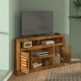 thumbnail image 2 of 52 Inch Corner Tv Stand, Rustic Design, Whiskey Finish, Fits 55" Tvs, No Assembly Compatible 52" Inches, Toned,, 2 of 5