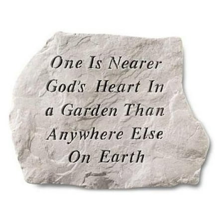 Kay Berry- Inc. 60120 One Is Nearer Gods Heart In A Garden Than Anywhere Else - Memorial - 15.5 Inches x 11.5 Inches
