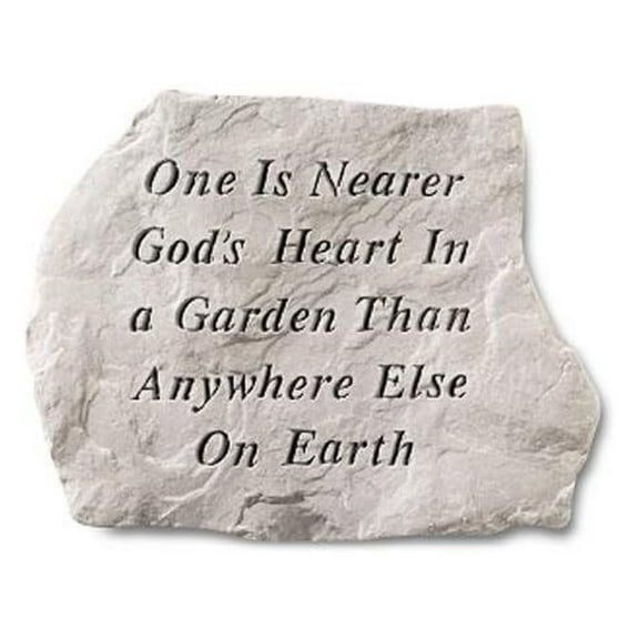 Kay Berry- Inc. 60120 One Is Nearer Gods Heart In A Garden Than Anywhere Else - Memorial - 15.5 Inches x 11.5 Inches