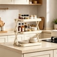 thumbnail image 3 of COM1950s Folding Shelf, Kitchen Storage Rack, Space Saving Organizer for Countertop and Cabinet, Multifunctional Plastic Shelf for Home Use, 3 of 7