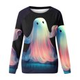 thumbnail image 4 of ICHUANYI Liquidación Moda Mujer Halloween Impreso Manga Larga Cuello Redondo Señoras Sudadera Tops Blusa ICHUANYI WER202308244550, 4 of 4
