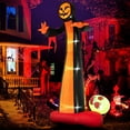 thumbnail image 4 of 12 FT Inflatable Grim Reaper Ghost Large Halloween Inflatables w/ Scary Skull, 4 of 10