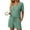 Green, variant on Women's 2 Piece Pajamas Sets Summer Tracksuits, Ribbed, Spring Outfits, Matching, for Vacation & Loungewear, Rayon Blend