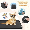 thumbnail image 6 of Dog Pee Pad Holder - Silicone Puppy Potty Tray with High Edge and 4 Clamps for Training, Fits Up to 24x24inch Pads, 6 of 8