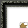 thumbnail image 2 of Craig Frames Ancien Ornate, 20x24 inch Antique Black Picture Frame Matted for a 16x20 Photo, 2 of 5