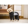 thumbnail image 5 of BT Bear Warm Small Dog Jumpsuit,Plush Fleece Puppy Onesie with D-Ring and Reflective Strips,Long-Sleeved Dog Cold Weather Coats for Small Medium Dogs Dark Gray S, 5 of 7