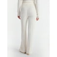 thumbnail image 3 of No Boundaries Cable Knit Sweater Wide Leg Pants, 30'' Inseam, Women's, 3 of 5
