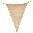 thumbnail image 6 of Plain Burlap Banner Flags DIY Burlap Pennant Banners for Birthday, Wedding, Graduation, Baby Shower; 30FT 30 PCs; by Mandala Crafts, 6 of 6
