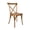 Chestnut, variant on White Distressed Steel Skeletonâ„¢ Cross Back Chair by Chivari