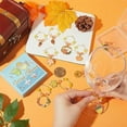 thumbnail image 4 of 1 Box 12Pcs Wine Glass Charm Gold Glass Ball Charm Wine Glass Tag Wine Glass Charms Autumn Fall Glass Identifiers, 4 of 7