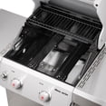 thumbnail image 6 of Monument Grills Mesa 2-Burner Propane Gas Grill, Foldable Sides, Swivel Casters, Stainless Steel, LED Controls, 6 of 19