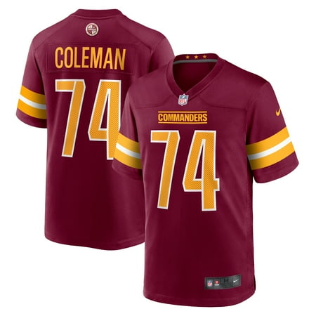 Men's Nike Brandon Coleman Burgundy Washington Commanders Game Jersey