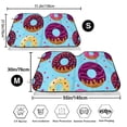 thumbnail image 3 of Kdxio Donuts Print Windshield Sun Shade,UV Rays and Sun Heat Protection,Sunshade for Car Windshield,Car Shade Front Windshield - Medium, 3 of 6