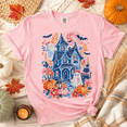 thumbnail image 2 of Spooky Haunted House Halloween T-Shirt, Cute Ghost Pumpkin Graphic Tee, Retro Fall Shirt, Spooky Season Apparel Gift - Blossom, 3XL, 2 of 4