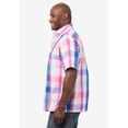 thumbnail image 3 of KingSize Men's Big & Tall Wrinkle-Resistant Short Sleeve Button Down, Printed, 3 of 5