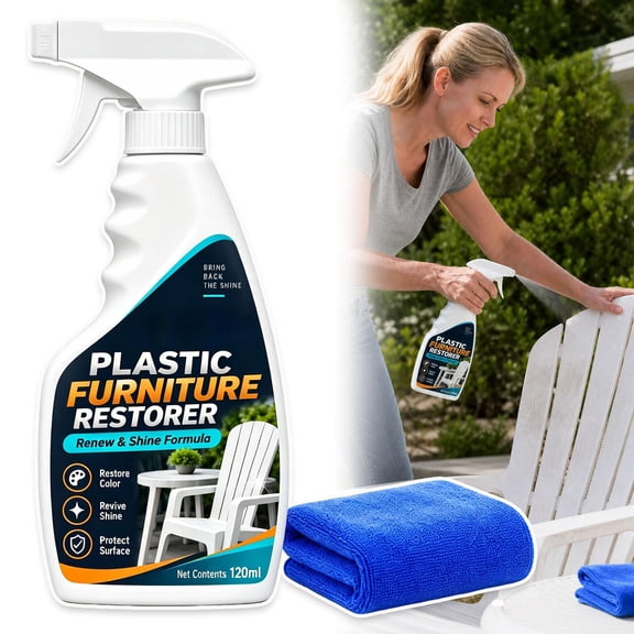 Plastic Furniture Restorer Spray, Outdoor Restorer for Faded Furniture