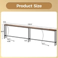 thumbnail image 4 of Amadwell 102" Extra Long Console Table with Outlets & USB-C, Slim 5.9" Behind the Couch table, Slim Sofa Table, 4 of 9