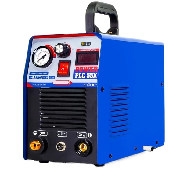 Plasmargon PLC55X CNC High-Frequency Plasma Cutting Machine HF DC Air Plasma Cutter Cut Thickness 12mm Clean for DIY HOME ,Easy to Use